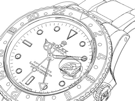 coloring rolex watch